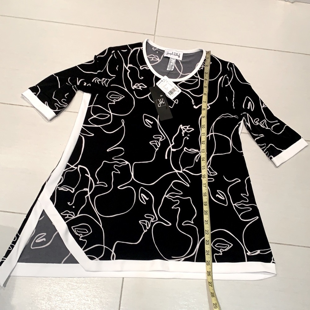 NWT🌺Made in🇨🇦Beautiful JR Modern Abstract Tunic - Picture 11 of 15